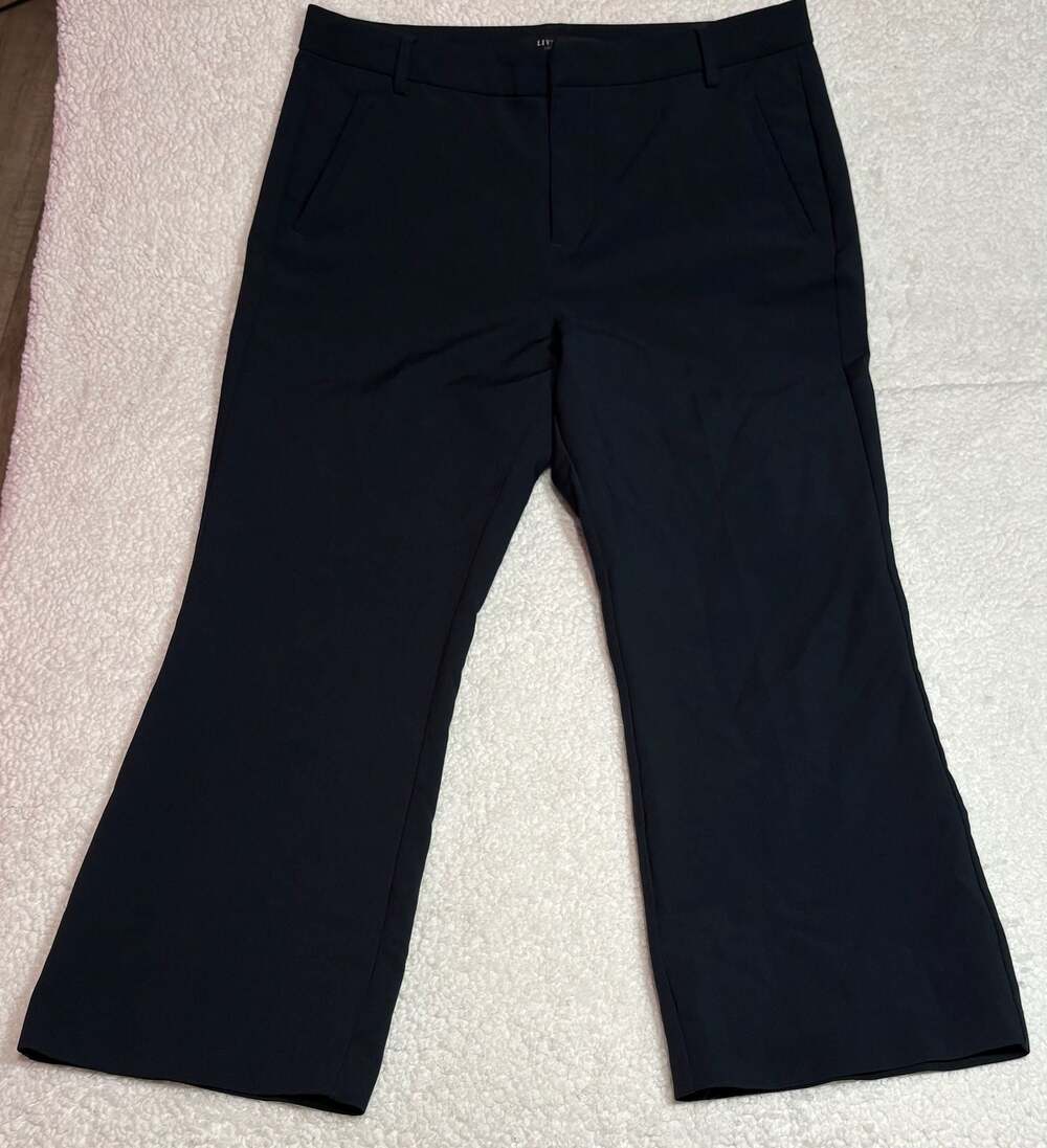 Liverpool Los Angeles Navy Flare Dress Pants Size 12/31